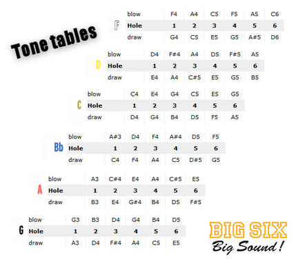 Фото Набор губных гармошек Seydel Sohne 16666-set Big Six Blues Pack