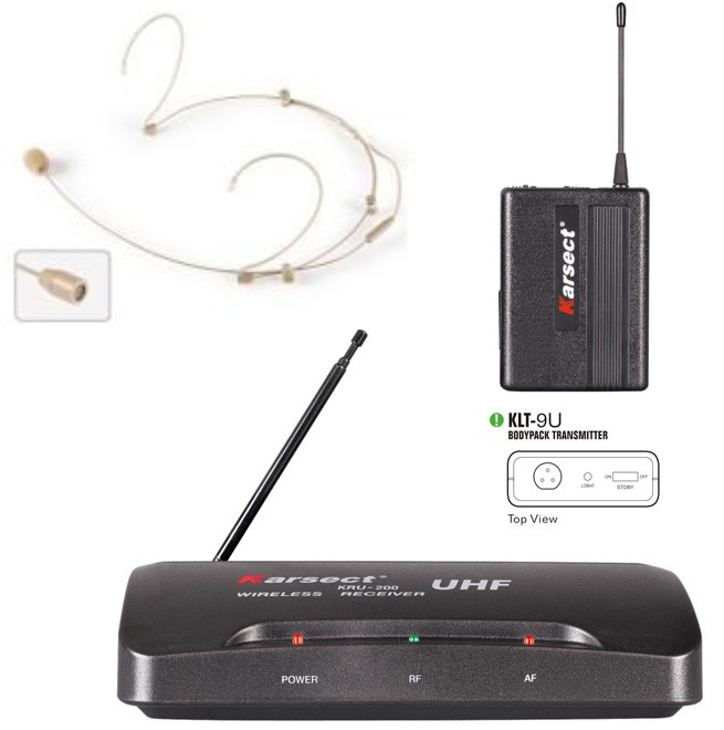 Фото KARSECT  KRU 200 / KLT-9U / HT-3C радиосистема с головным микрофоном