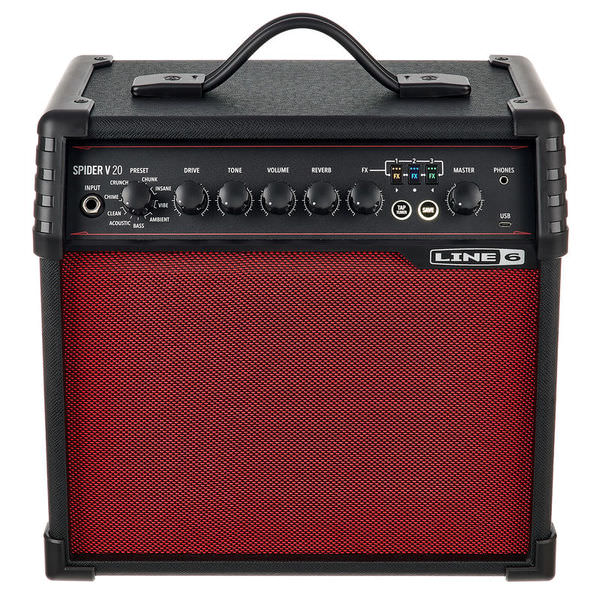 Фото LINE 6 SPIDER V 20 Red Edition