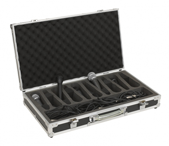 Фото Rockcase RC23210B SALE  кейс из фанеры для 10-ти микрофонов и коммутации, усиленный