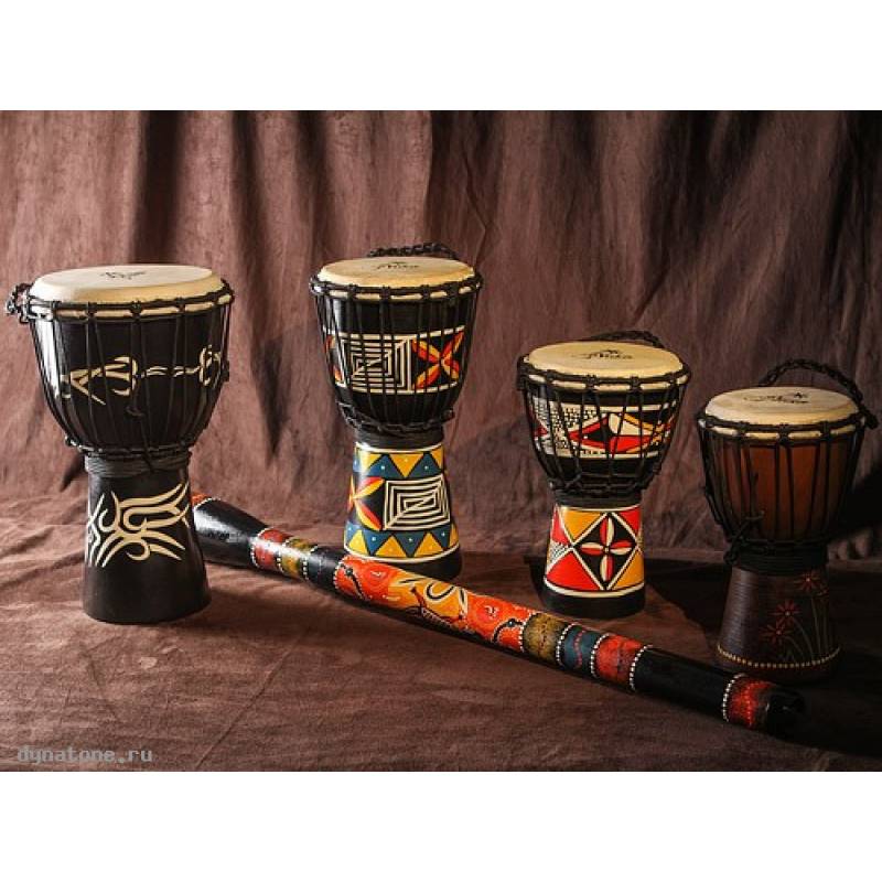 Фото YUKA DJWD06-12 - Джембе с верёвочной настройкой Юка