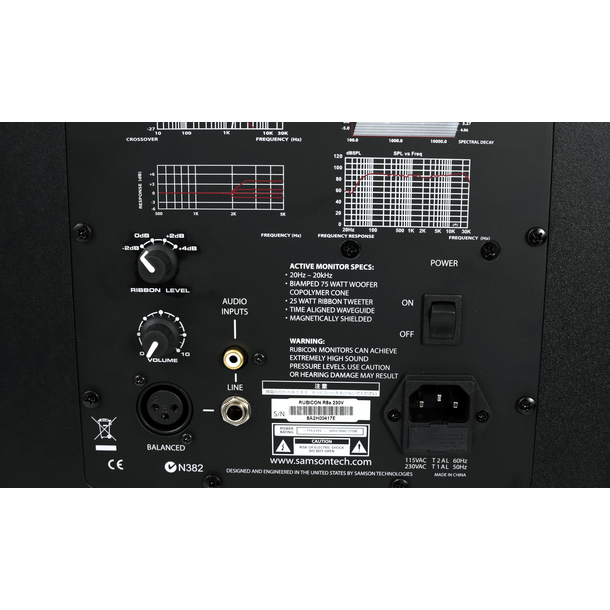 Фото Пара активных 2-х полосных студийных мониторов Samson RUBICON 8a