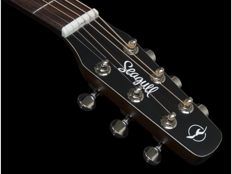 Фото Акустическая гитара Seagull S6 Classic Black A/ E Dreadnought