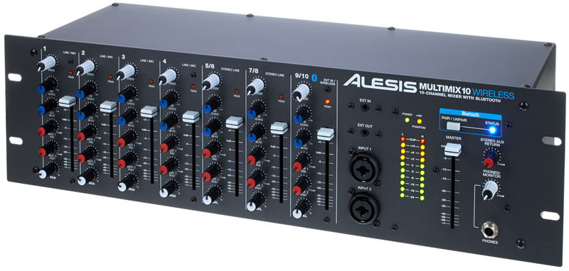 Фото ALESIS MULTIMIX 10 WIRELESS рэковый микшер с модулем Bluetooth
