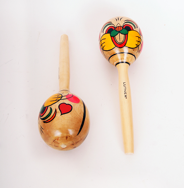 Фото Деревянные маракасы с мультипликацией Fleet FLT-MA1750-3