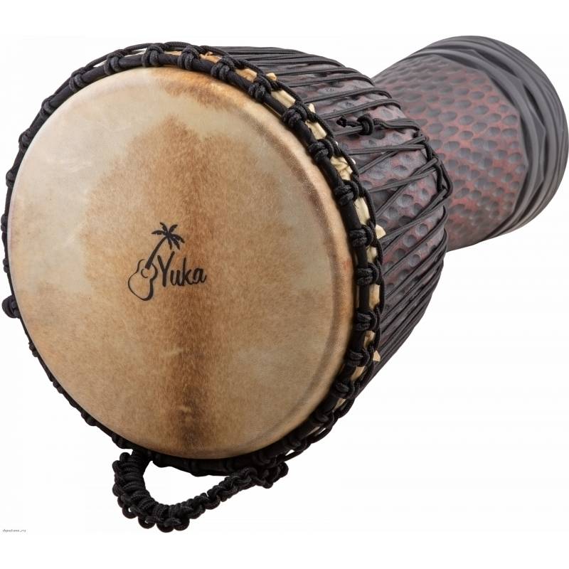 Фото YUKA DJWPRO012-24 Leopard - Джембе с верёвочной настройкой Юка