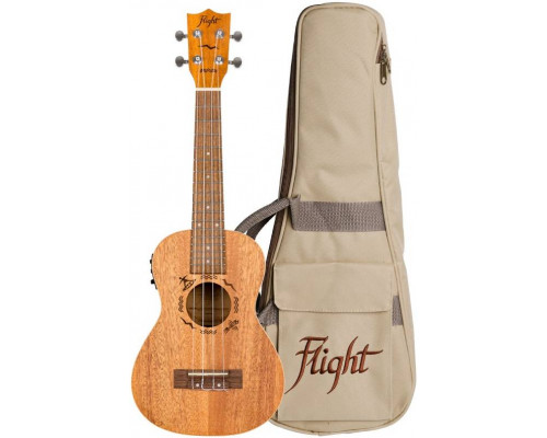 Фото Укулеле концерт FLIGHT DUC323 EQ MAH