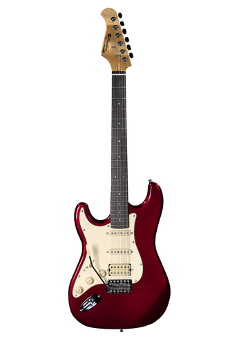 Фото JMFST83LHRACA ST83RA Электрогитара, леворукая, красная, Prodipe