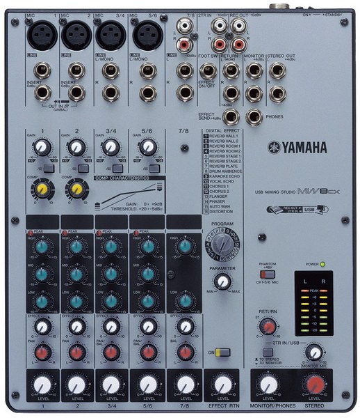 Фото Аналоговый микшер YAMAHA MW8CX