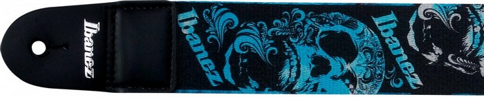 Фото Гитарный ремень IBANEZ GSD50-P8 DESIGN STRAP - SKULL