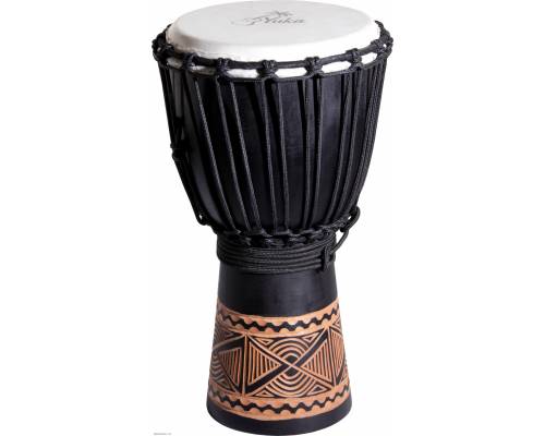 Фото YUKA DJWN08-16BK3 - Джембе с верёвочной настройкой Юка