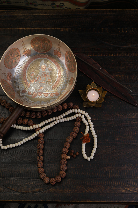 Фото Кованная поющая чаша Sun Full Carving SBSUN-FC