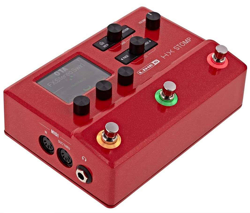 Фото Гитарный процессор эффектов LINE 6 HX Stomp Limited Edition Red