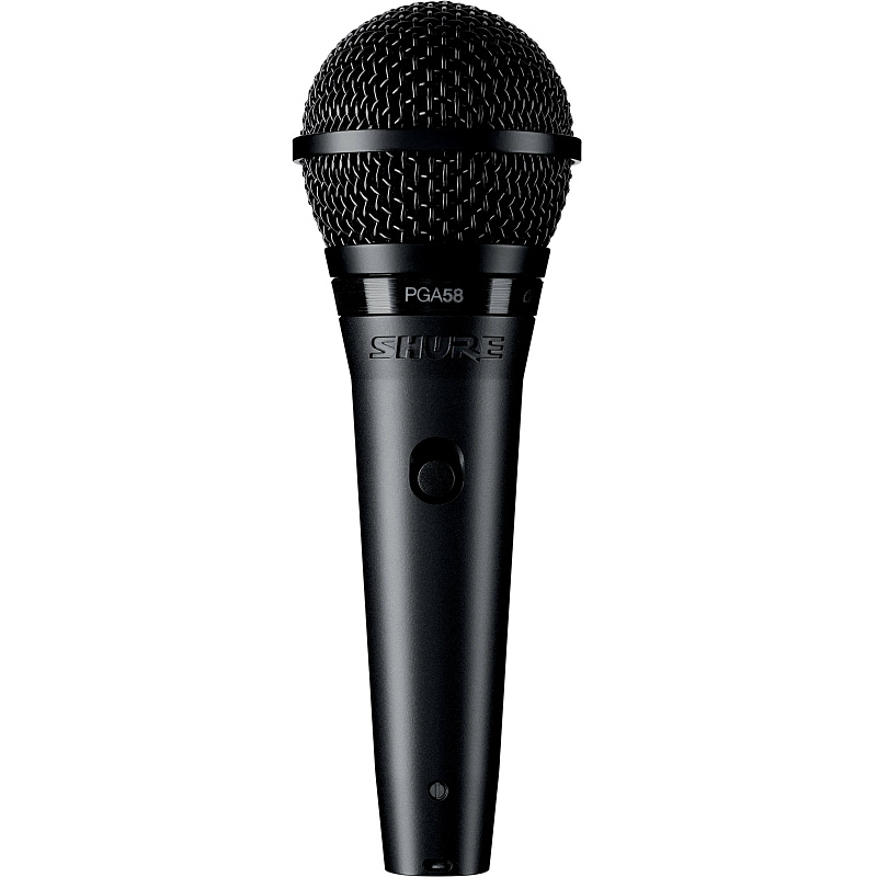 Фото SHURE PGA58-XLR-E кардиоидный вокальный микрофон c выключателем, с кабелем XLR -XLR