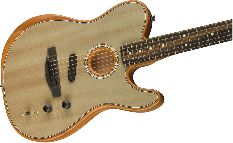 Фото Моделирующая полуакустическая гитара FENDER American Acoustasonic Telecaster Sonic Gray