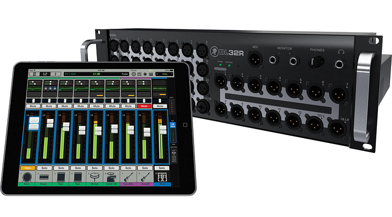 Фото MACKIE DL32R 32-канальный цифровой аудио микшер с WiFi управлением через iPad