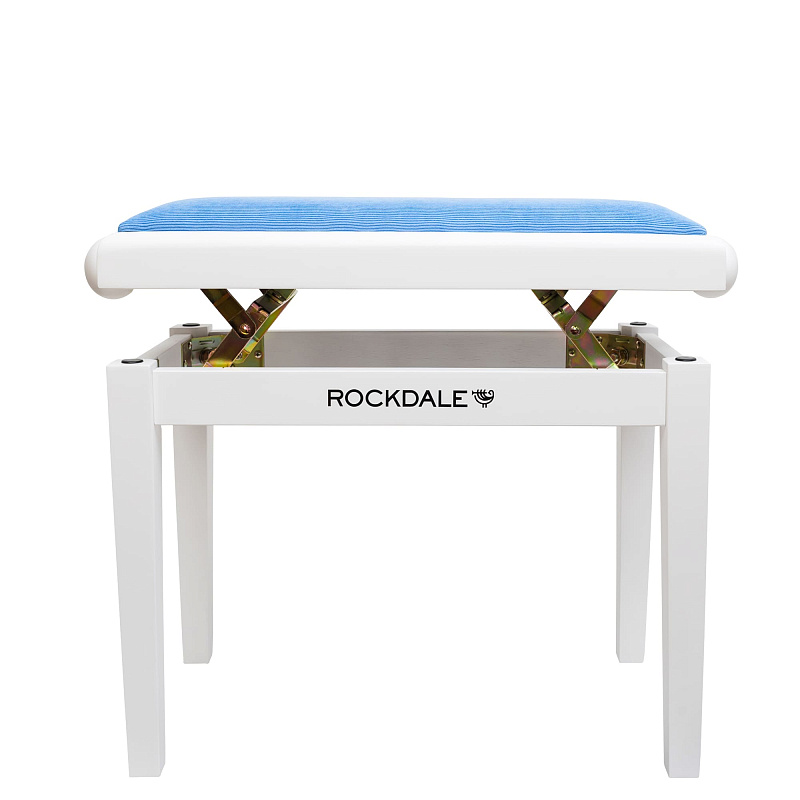 Фото Банкетка для пианиста ROCKDALE RHAPSODY 131 SV WHITE BLUE