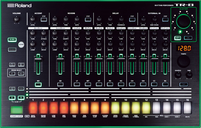 Фото Драм машина ROLAND AIRA TR-8 
