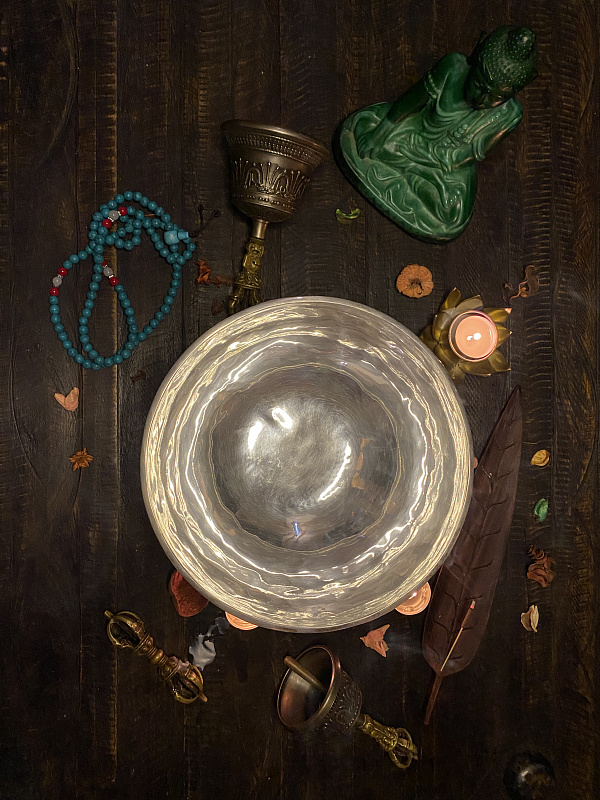 Фото Поющая чаша кованая  Sun/Moon SB-SUN 1,66