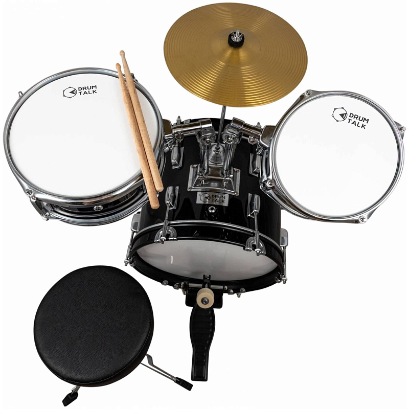 Фото Ударная установка акустическая уменьшенная DRUM TALK DSJ3-36 BK