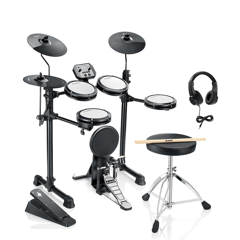 Фото Электронная ударная установка DONNER DED-80P 5 Drums 3 Cymbals