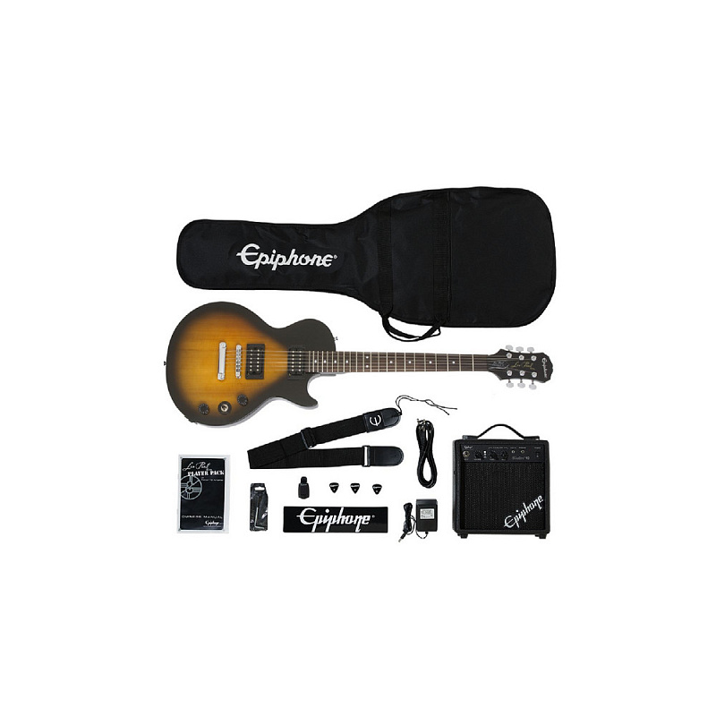 Фото EPIPHONE Les Paul Electric Guitar Player Pack Vintage Sunburst