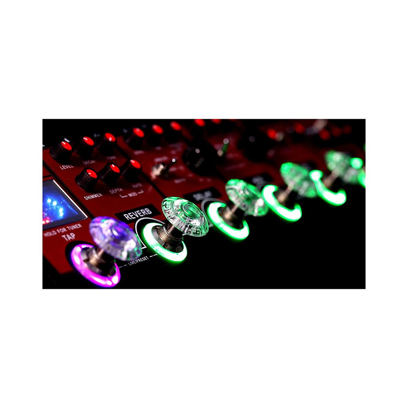 Фото Прозрачные "шляпы" для ножных кнопок с подсветкой MOOER FT-MTP