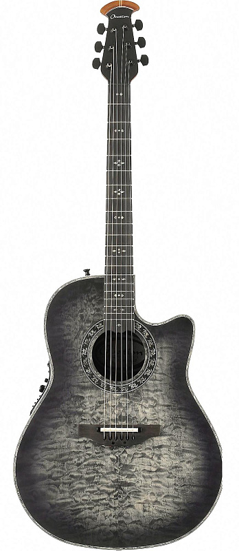 Фото OVATION C2079AXP-5S Legend Plus Deep Contour Cutaway Black Satin Quilted