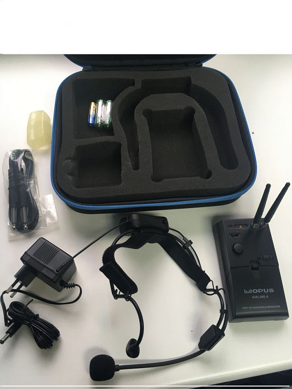 Фото Головная 16-канальная система для фитнеса, передатчик в оголовье OPUS AIRLINE-8