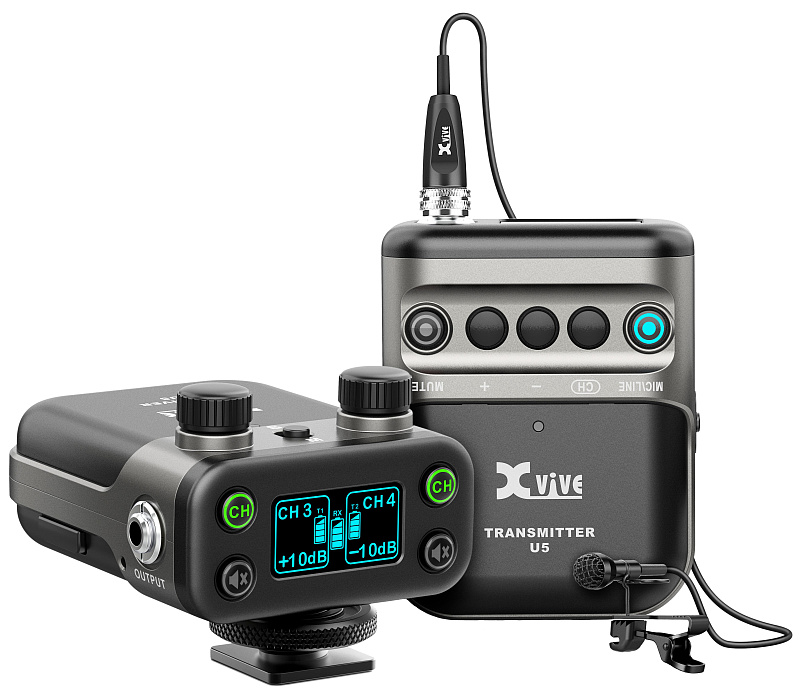 Фото Беспроводная система XVIVE U5 1*transmitter+1*receiver+1lavalier microphone