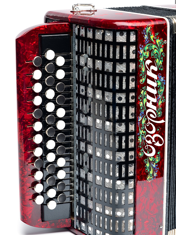 Фото Баян "Озорник" Шуйская гармонь B24YL-RD