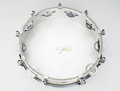 Тамбурин Lutner FLT-LTH10-8 с бубенцами, с мембраной, настраиваемый