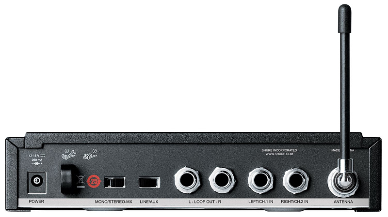 Фото SHURE P3TERA215CL K12 614 - 638 MHz беспроводная система персонального мониторинга PSM300 с наушниками SE215