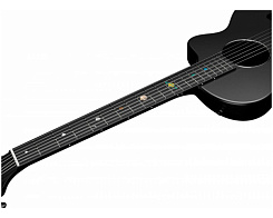 Акустическая гитара NATASHA Asteroid Cosmic Black
