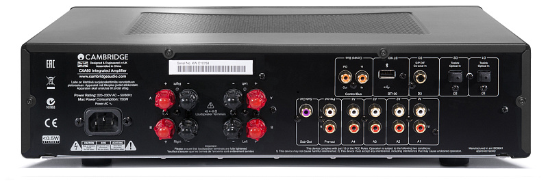 Фото Интегральный усилитель Cambridge Аudio CXA 60 Black 
