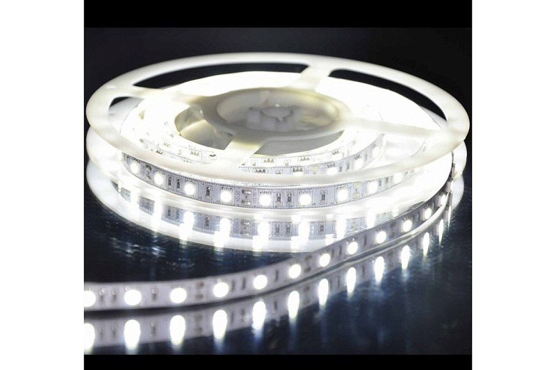 Фото AstraLight ST-SMD-5050-30W-IP20 светодиодная лента, IP20, 30 диод/ м, мощн 7-8 Вт/ м, цв: холодн бел