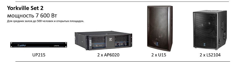 Фото Звукоусилительный комплект Yorkville Set 3 