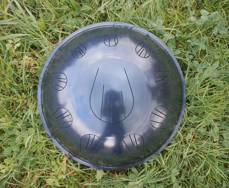 Фото Orion OrR10BPb Язычковый барабан, "Синий", 44см, B pygmy, со звукоснимателем и чехлом