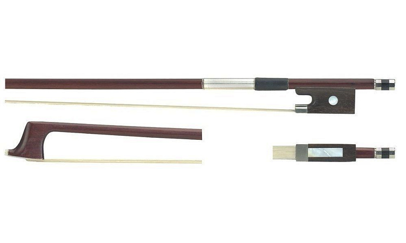 Фото Смычок скрипичный GEWA Violin Bow Brazil Wood Student 3/4, восьмигранная трость