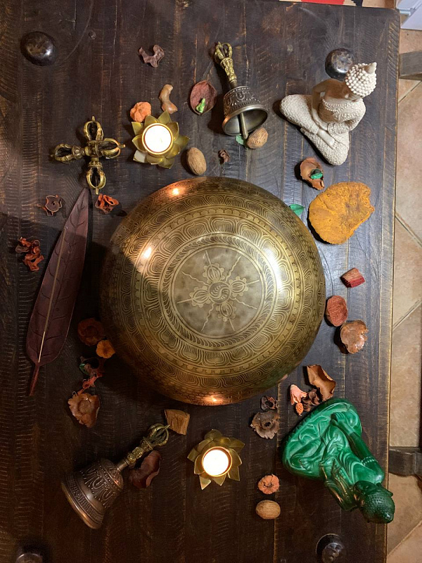 Фото Поющая чаша кованная Etchin Carving - SBEC XXL