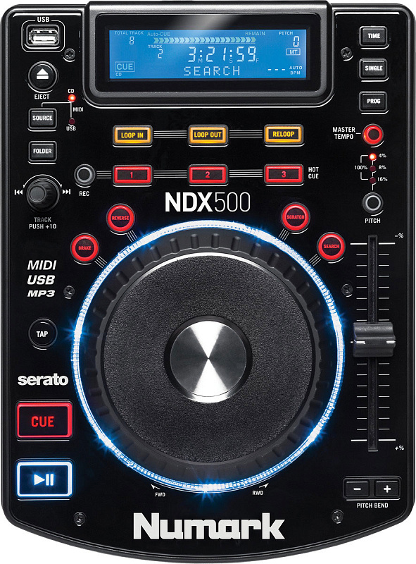 Фото NUMARK NDX500, настольный CD/MP3-плеер