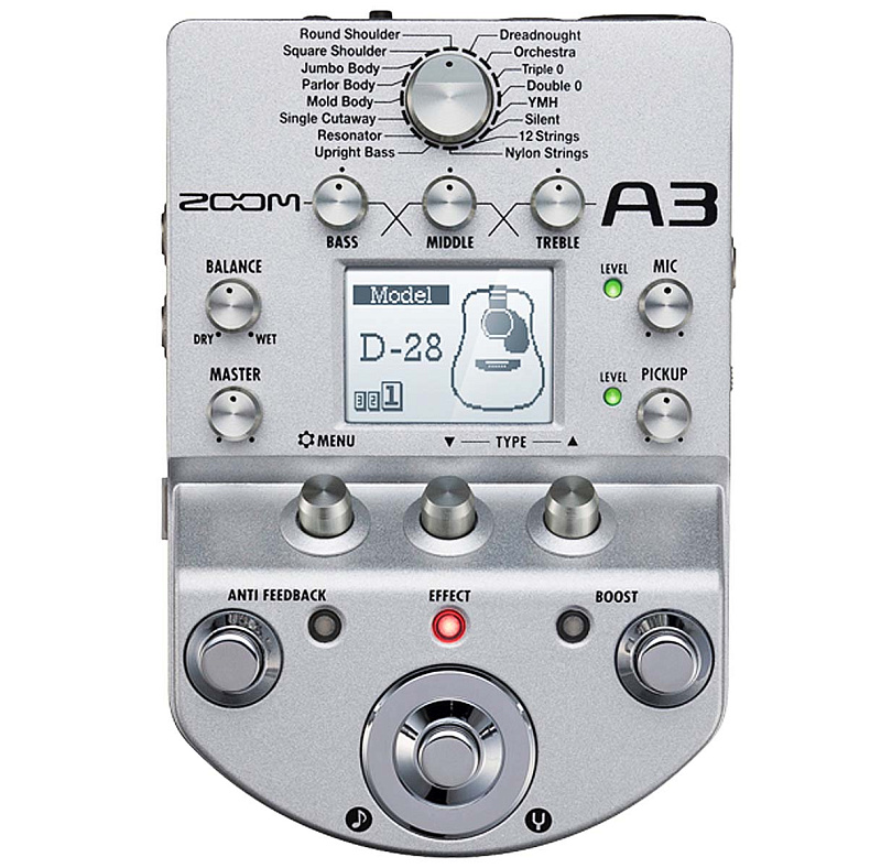 Фото Zoom A3 Гитарный процессор